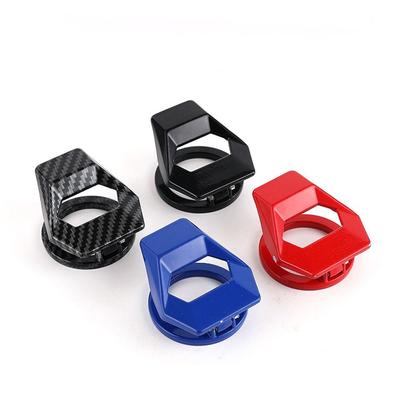 New Anti-scratch Car Engine Button Cover Metal Sticky Start Stop Switch Cover Ignition Protection Decorative