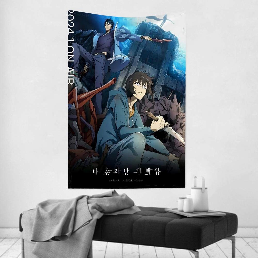 

Anime Comics PeripheralsSolo Leveling Tapestry Room Decor Wall Cloth Party Hanging Background Room Decor Baby Room 74x94cm(29x37in)