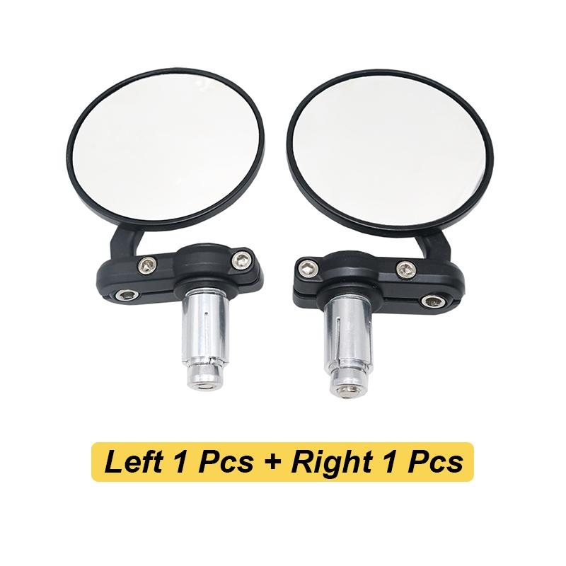 

1 пара алюминиевого сплава модифицированный мотоцикл электромобиль универсальный классический ретро складной черный круглый ручка зеркало