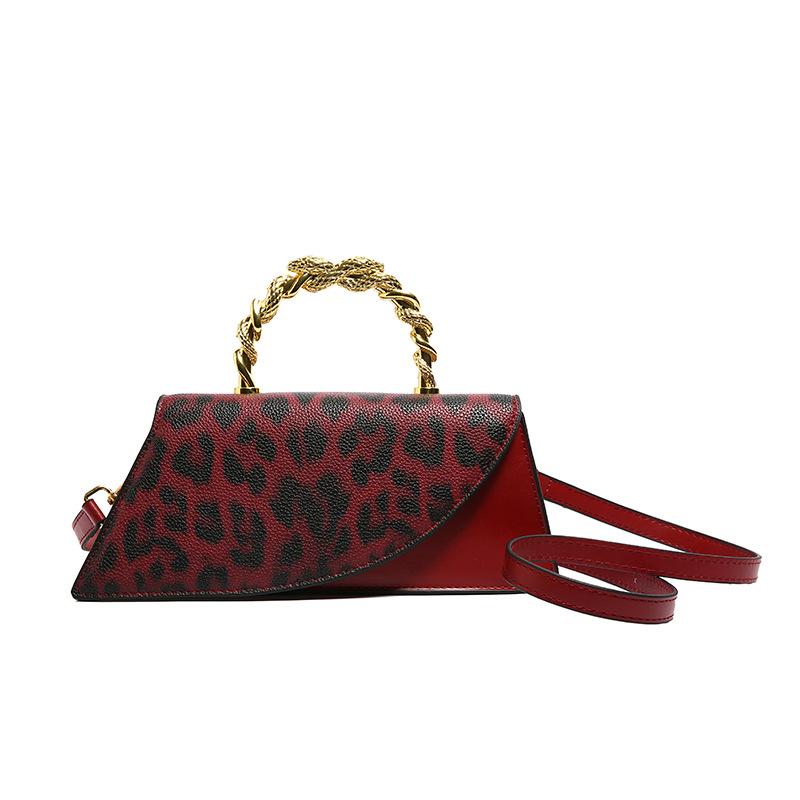 

Top Brand Shoulder Bag For Women Brown Black Leopard Handbag Clutch Bag Female Vintage Pu Leather Crossbody Bag Designer