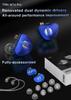 TRN-MT4 Pro 2DD In-Ear Earphones, Wired, with T-tips, FZFT1, FZmax, and Seahorse (Lucky Bag C)