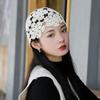 Ethnic Style Hollow Flower Knitted Hat Basin Hat Beanies Casual Crochet Bucket Hat  Girls