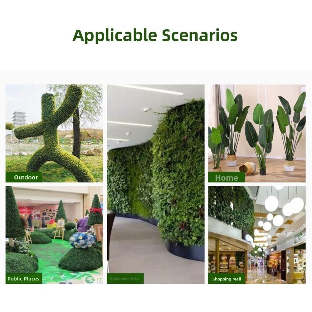 Flower Artificial Eucalyptus Carpet 60*40cm Artificial Fern Grass  Privacy Screen