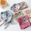 55cm Cotton Linen Handkerchief Print Square Neck Scarf Women Small Shawls Hair Scarfs Female Bag Scarves  Head Scarf Bandanas