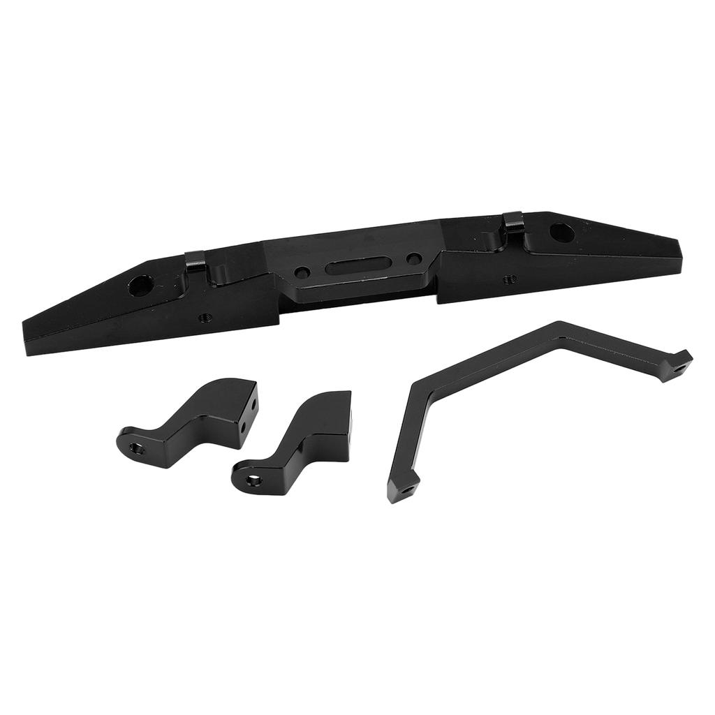 RC Car Front Bumper Metal Aluminium Car Defender with Trailer Buckle for MN D90 1 12 RC Car VehicleBlack