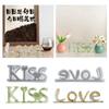 Letters Resin Mold DIY Crafts Epoxy Casting Molds Kiss Love Silicone Mould Home Decorations Handmade Valentines Day Gift