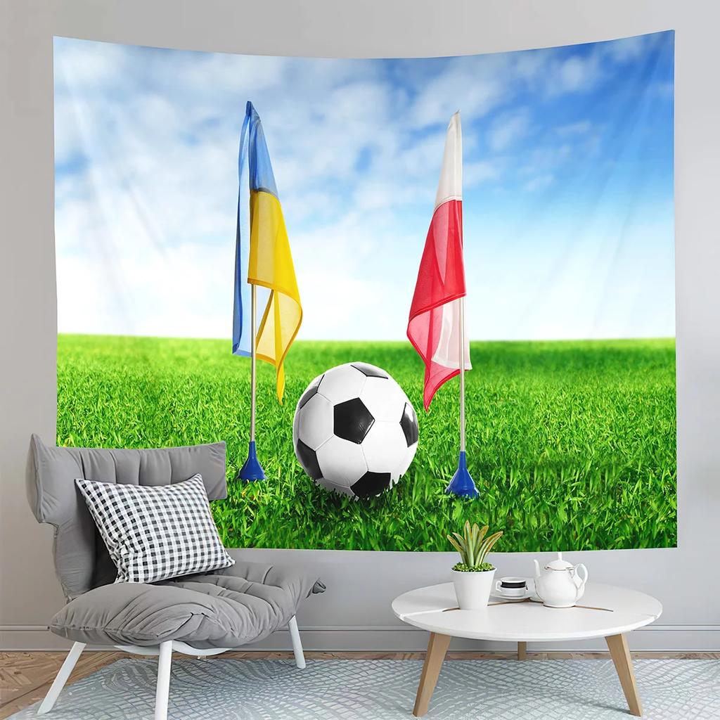 Football Tapestry, Stadium   Fans  Art Living Room Bedroom Wall Hanging Tapestry