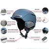 Ski Helmet Integrated Molding Men's and Women's Single and Double Board Indoor and Outdoor Safety Anti-collision Warm Ski Helmet Equipment