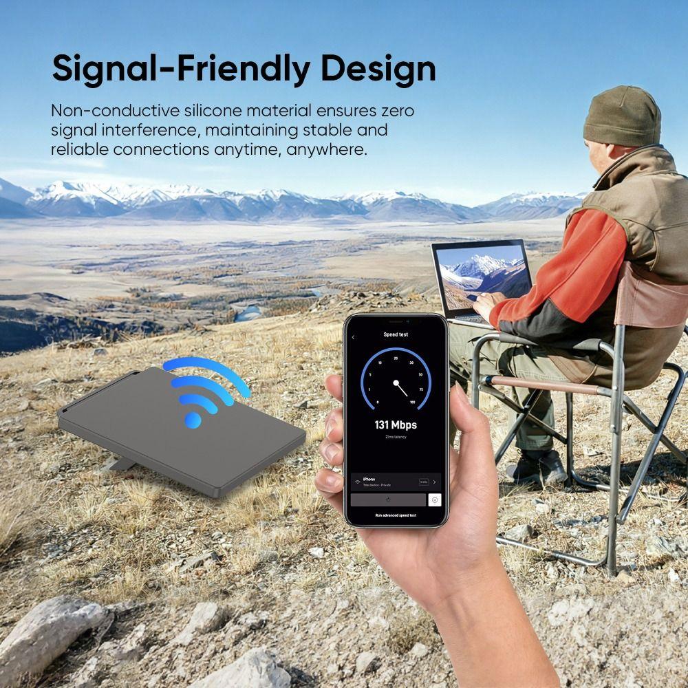 Anti-Drop Silikonhülle Wasserdichte Weiche Hülle Schutzhülle für Starlink Mini bei jedem Wetter