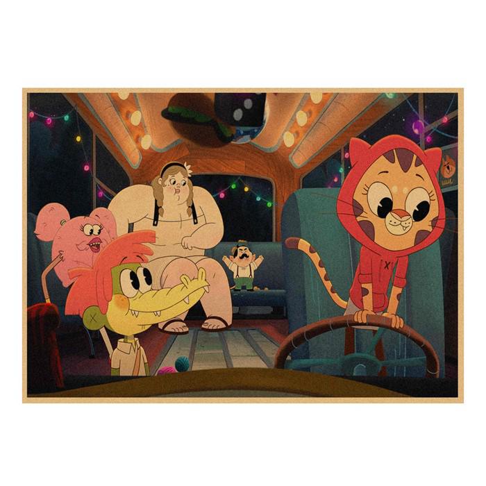 

Arlo the Alligator Boy Anime Poster - Decorative Wall Art 29.7X42cm(A3 size）