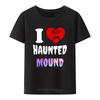 Sematary I Love Haunted Mound Trend Heart Shape T Shirt Vintage Horror Halloween Men Women Short Sleeve Streetwear Tops