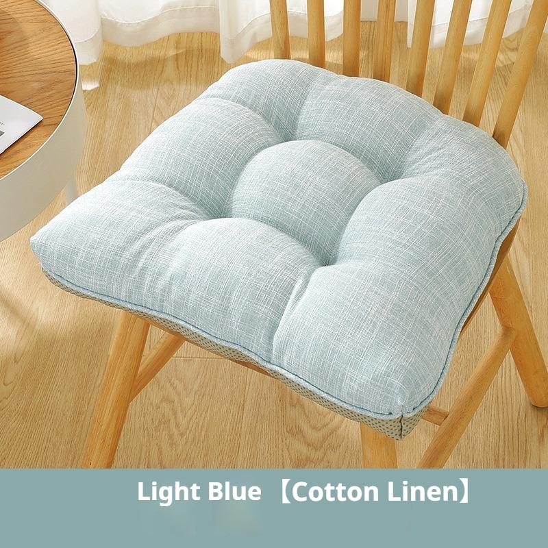Seat Dining Chair Cushion Imitation Cotton and Linen Four Seasons Long Sitting Fart Cushion Restaurant Chair Cushion