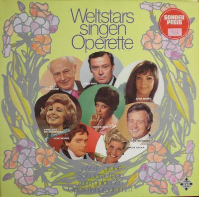 LP Record VARIOUS  Weltstars Singen Operette 2 S14672P TELEFUNKEN 1972 Japan Classical Used