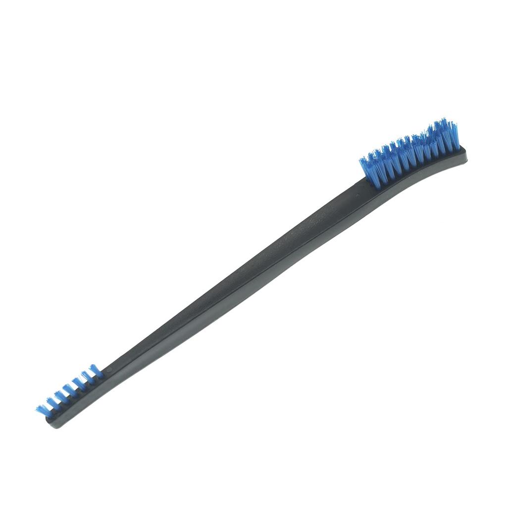 Motanar 10 Pack Double End Utility Gun Cleaning Brushes 7" Brass Steel Nylon Bristles Brush (Blue Nylon)