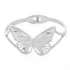 TEMU hot-selling stainless steel bracelet female personality exaggerated irregular heart-shaped butterfly does not fade hand