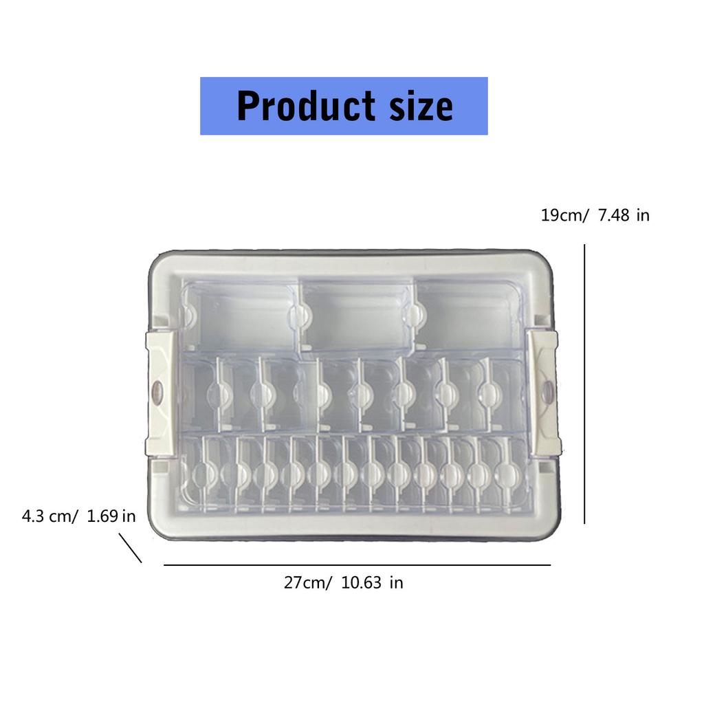 Bead Organizers Case with Multiple Compartments Home Accessory Supplies for Jewelry Making Sturdy Storage Container