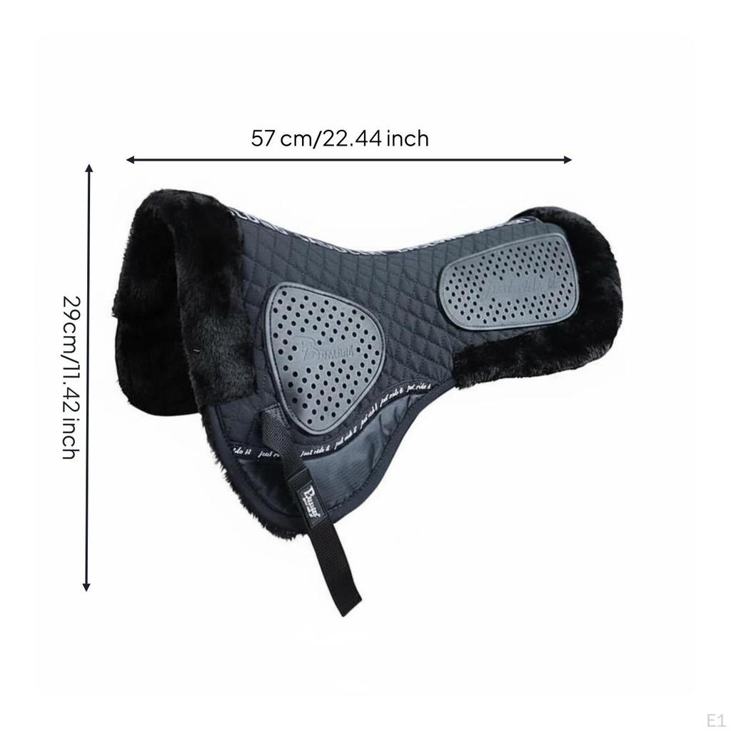 Equestrian Stability Pad Soft Shock Absorbing Saddle for Show Jumpers, Equestrians