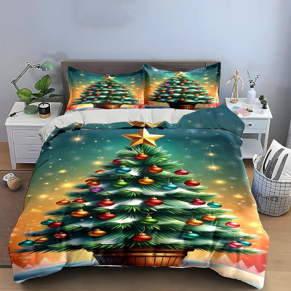 Sparkling festive elegance Bedding sets Duvet cover sets Duvet covers Pillowcases(1*Duvet Cover 2*Pillowcases without duvet insert)