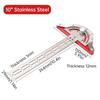 10/15/20 Inches Stainless Steel Protractor Multi-Angle Free Adjustment Precision Carpenter Measuring Tool Woodworkers Edge Ruler