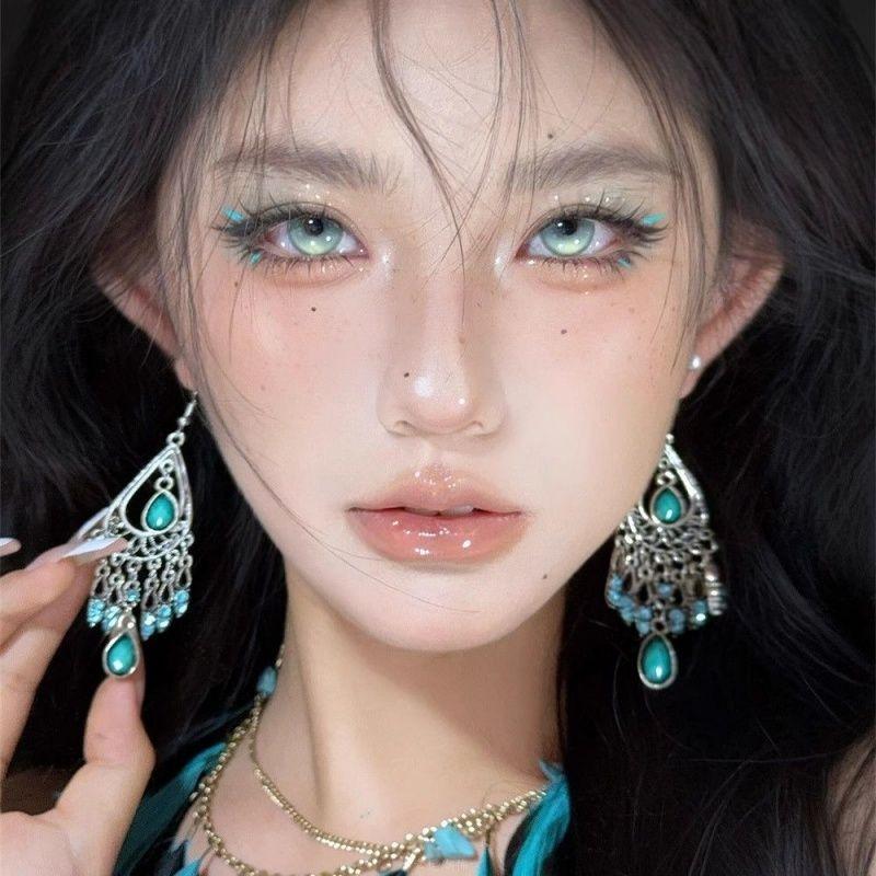 New Chinese Style Diamond-set Water Drop Fringed Ear Hook Fashion Ethnic Style Earrings Light Luxury High-end Sense Personality Temperament