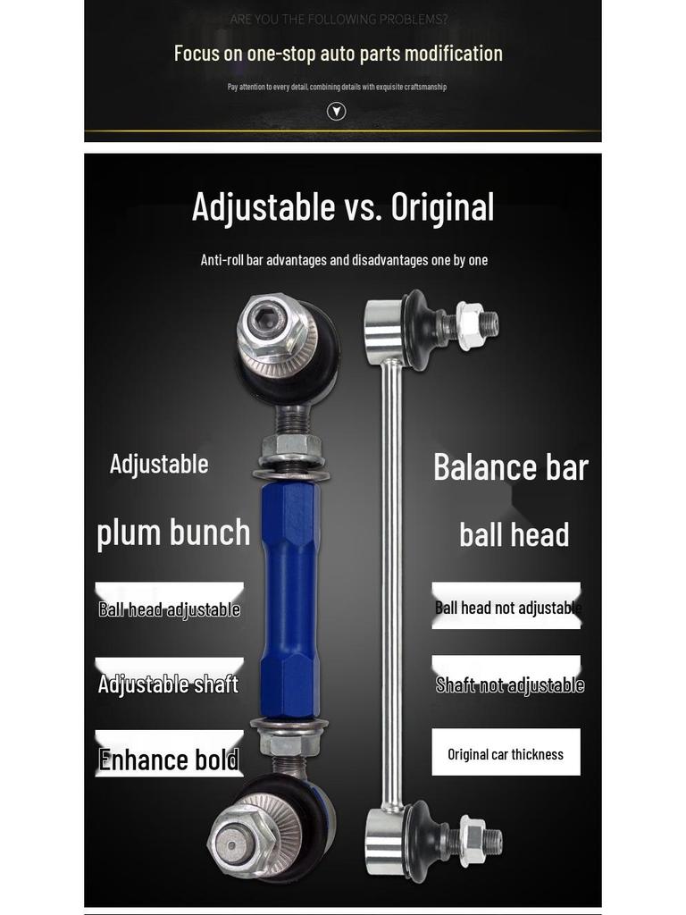 Adjustable Balance Bar Ball Joint for Wey Tank 500 Off-Road Modification