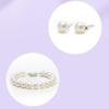 Hot Sale Large Size Shell Imitation Pearl Jewelry Set Three Piece Necklace Bracelet Earring Gift Accessories