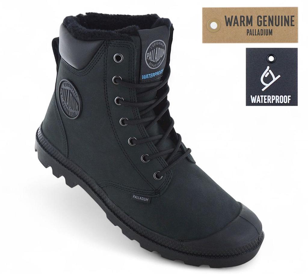 Palladium Pampa Sport Cuff WPS - Herren Winter Stiefel Boots Gefüttert Schuhe Schwarz 72992-010-M ORIGINAL
