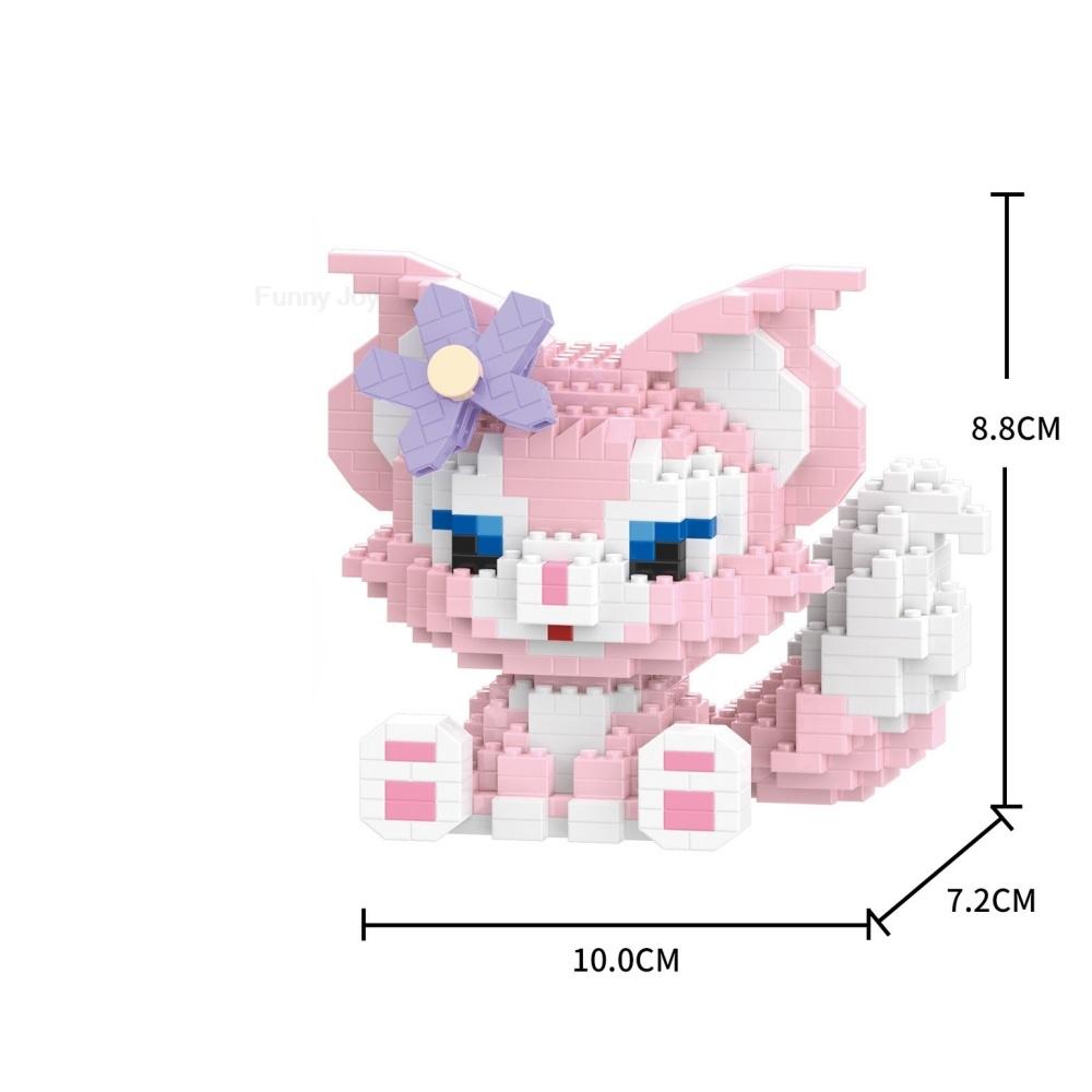 Cartoon Anime  Blocks Kuromi My Melody Cinnamoroll Mouse Building Blocks Doll Toy Kids Birthday Gift