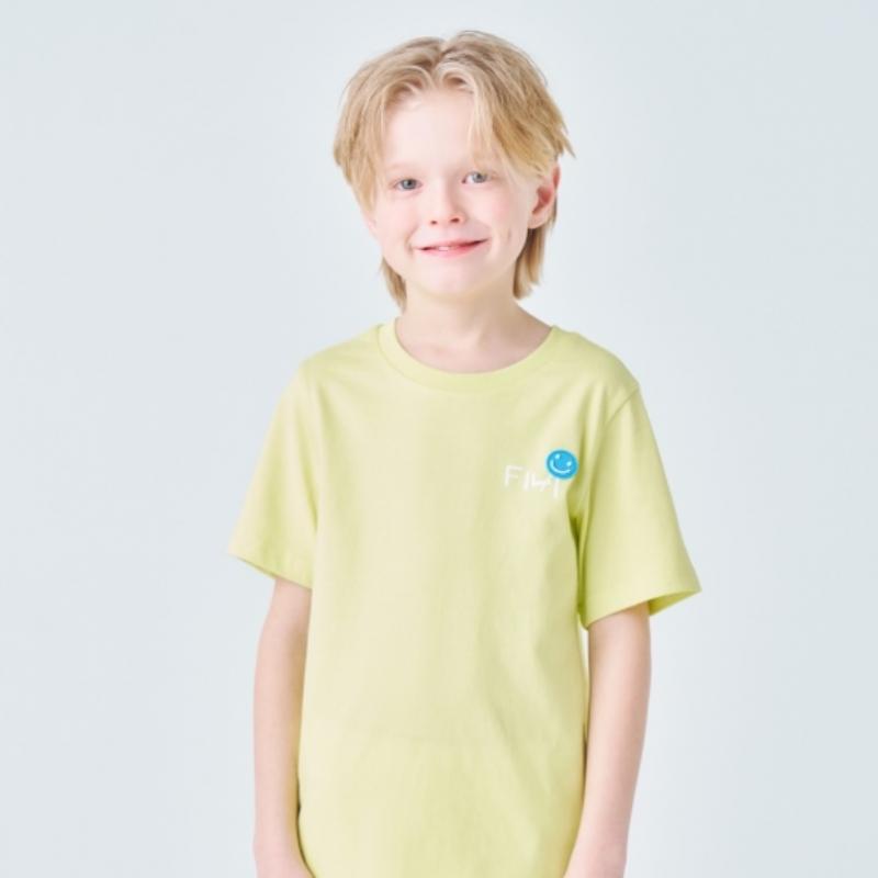 [fila Kids] Smile Back Graphic T shirT  Fk2rsf2207x Ple  q0zFk2rsf2207xPle