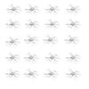 Silicone Dice Bait: 20 Pcs Soft Fishing Lure with Flowing Tentacles for Drop Shot Rig - Handmade Slow-Sink Bass Bait for Freshwater Angling