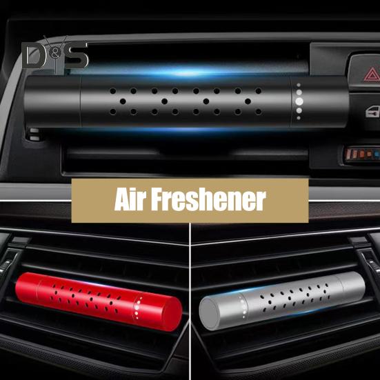 

6 шт./компл., металлический вращающийся конец, автомобильный зажим для ароматерапии с 5 цилиндрическими палочками для заправки эфирного масла, компактный размер, удобный ароматизатор, автоматическое вентиляционное отверстие