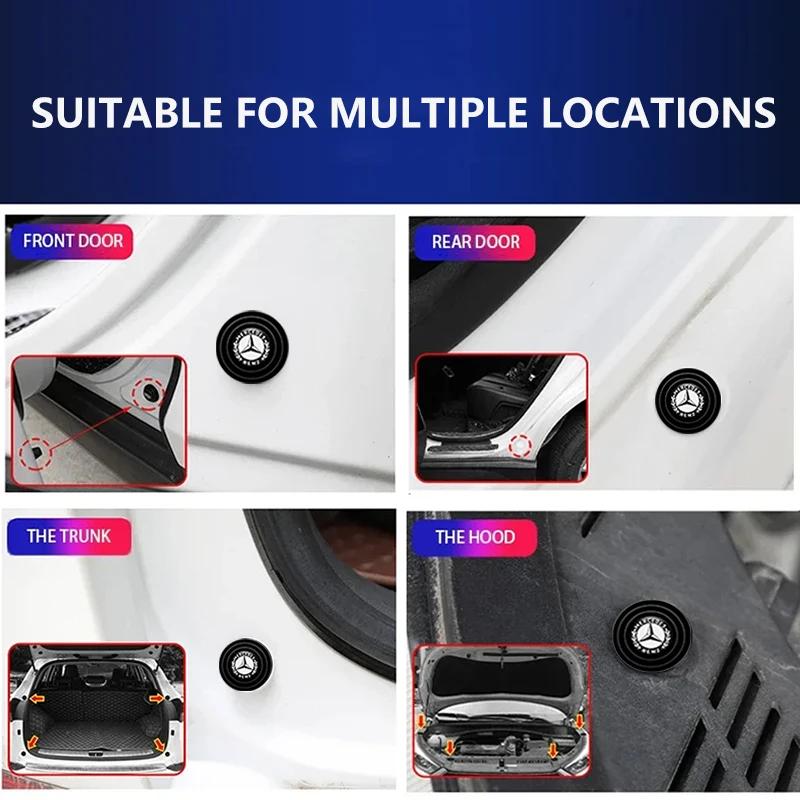 Hot Car Sticker Car Door Silicone Cushion Pad Shock-absorbing Silent Pad Car Accessories For Mercedes Benz AMG New A/B/C/E Class