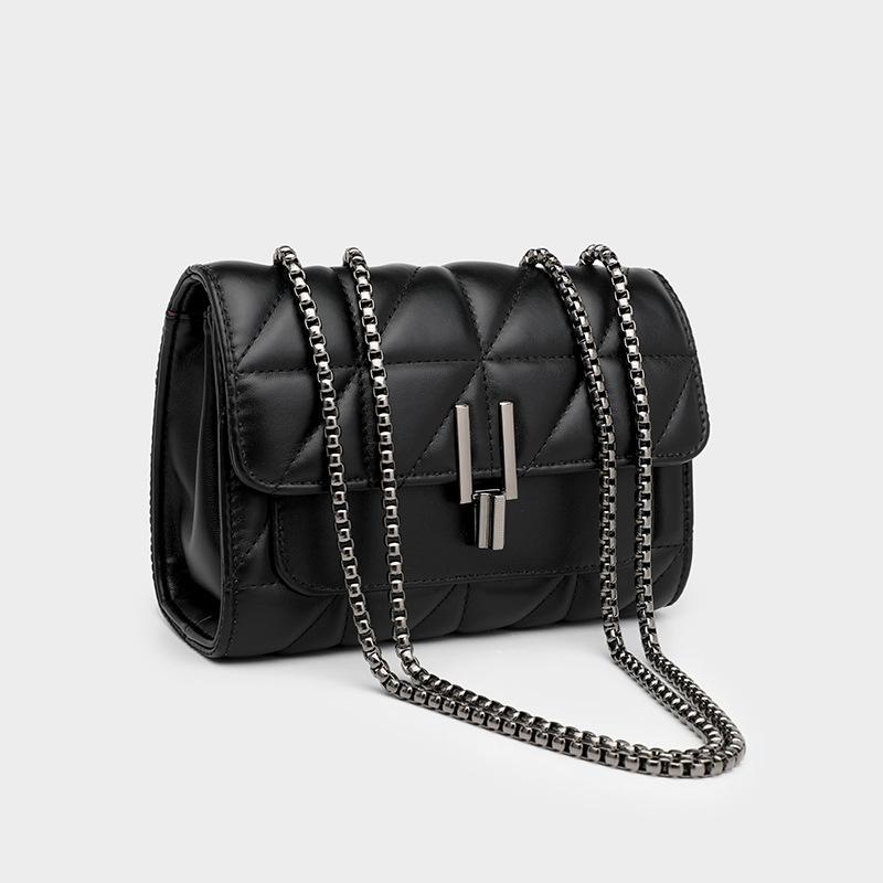 Westernized Women's Lingge Chain Bag Single Shoulder Oblique Straddle Women's Square Bag MIT