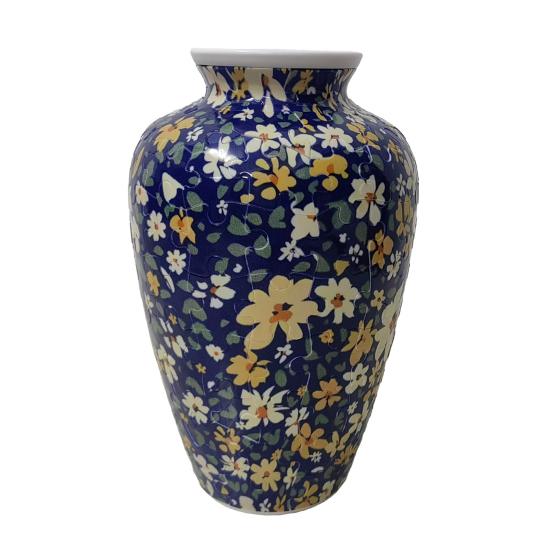 3D Puzzle Vase DIY Puzzle Vase Flower Holder 160 Curved Puzzle Pieces Decorative Floral