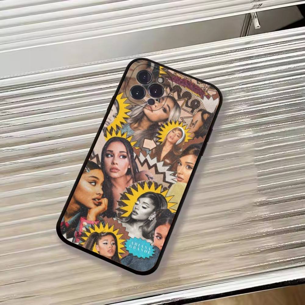 Singer A-Ariana Grande Phone Case For iPhone 17, 16,15,14,13,12,11 Plus,Pro Max, Others Soft Black Cover