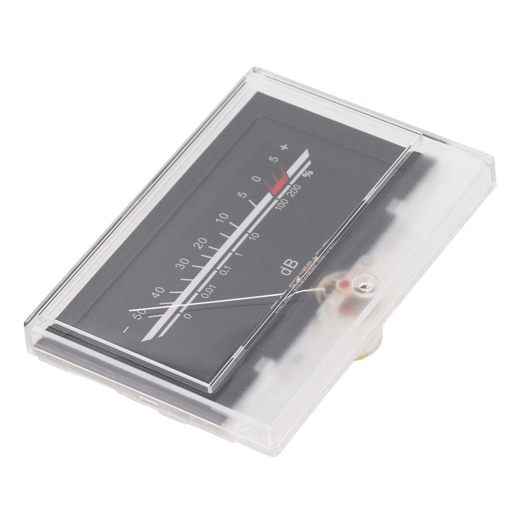 VU Meter LED White Backlit Accurate Measurement Power Amplifier DB Meter for Studio DIY