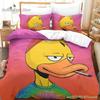 Quackity Duck Bedding Set Single Twin Full Queen King Size Bed Set Aldult Kid Bedroom Duvetcover Sets 3D Anime Bed Sheet Set