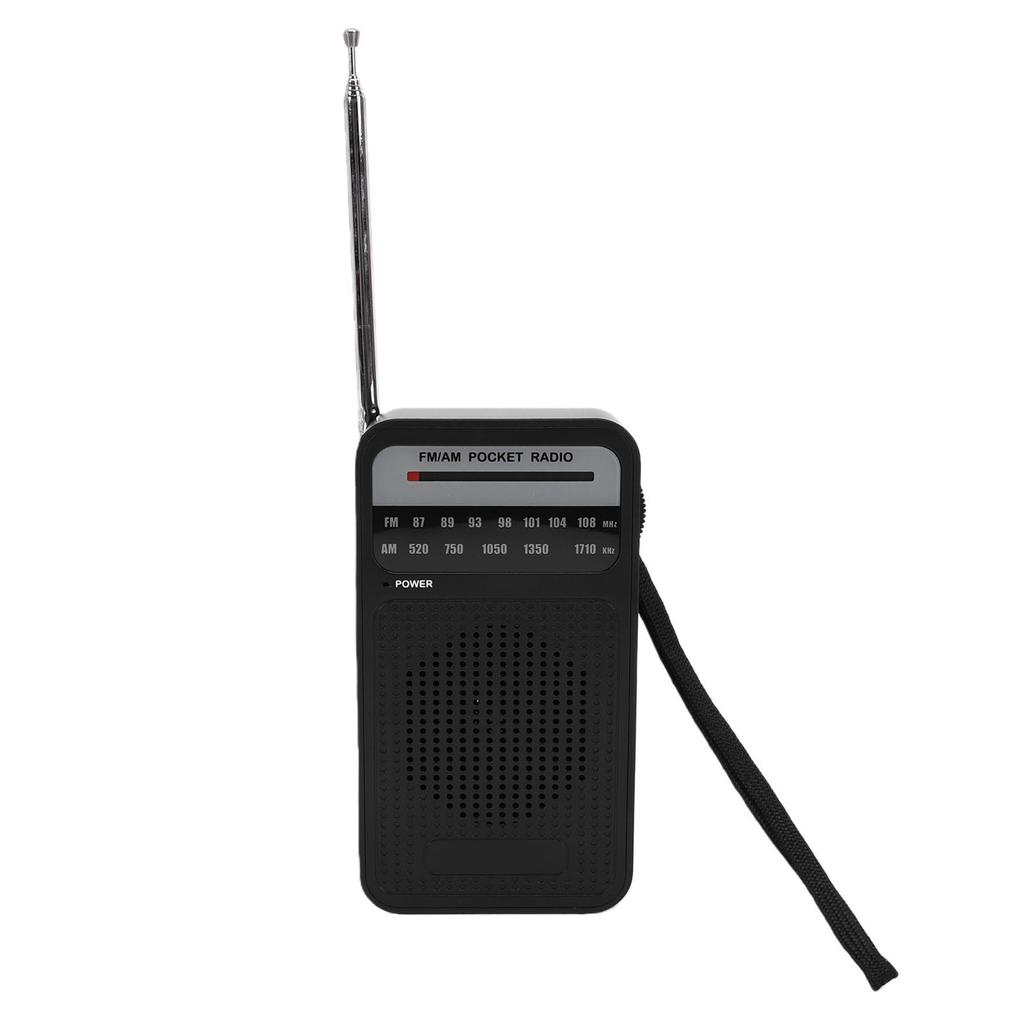 Portable AM FM Radio Anti Interference Transistor Radio with Loud Speaker 3.5mm Headphone Jack Battery Operated for