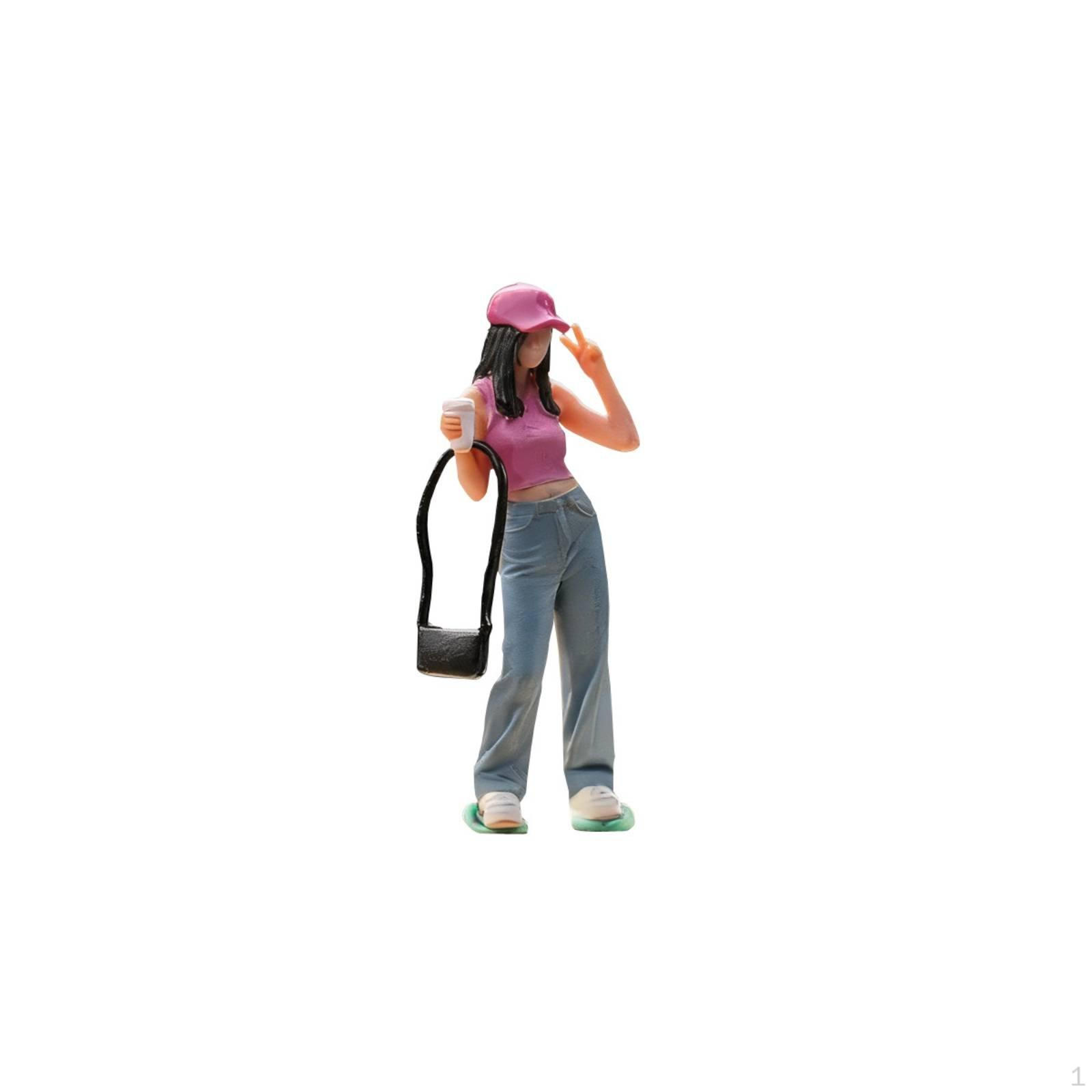 1/64 Scale Female Figure Highly Detailed Resin Diorama Lifelike Details People