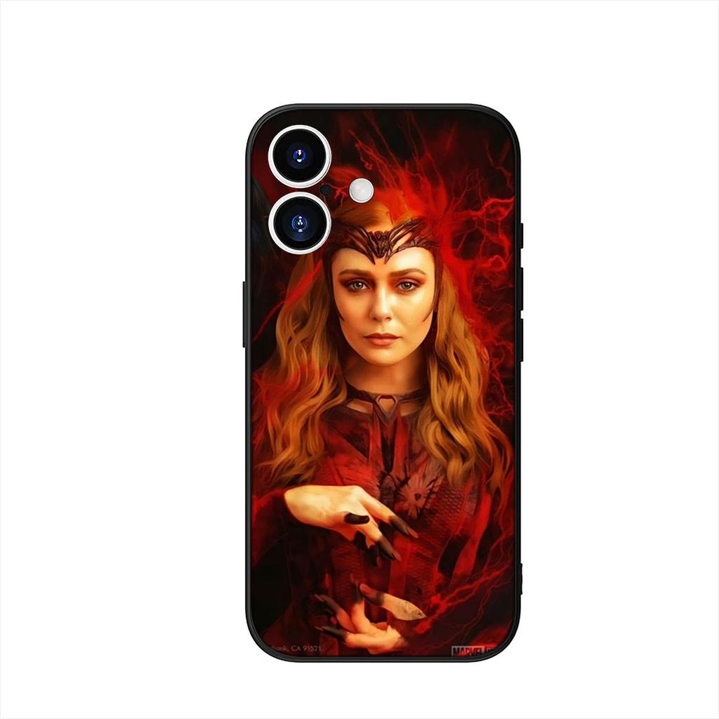 Scarlet Witch Marvel Wallpaper Cover Phone Case for Apple iPhone 16 15 14 Plus 13 12 Mini 17 Pro Max + 16E Air 16+ ProMax