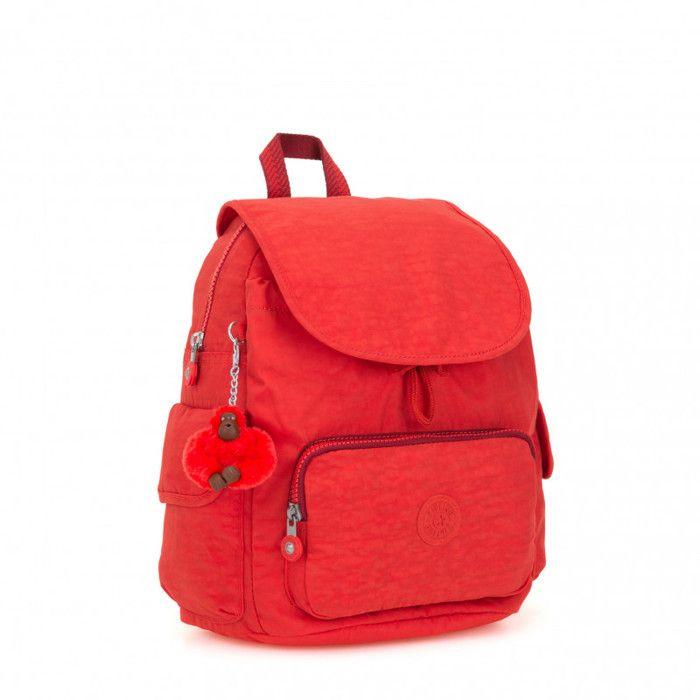 Backpack - Kipling - City Pack S - Red - Lightweight - Waterproof - Practical 13L