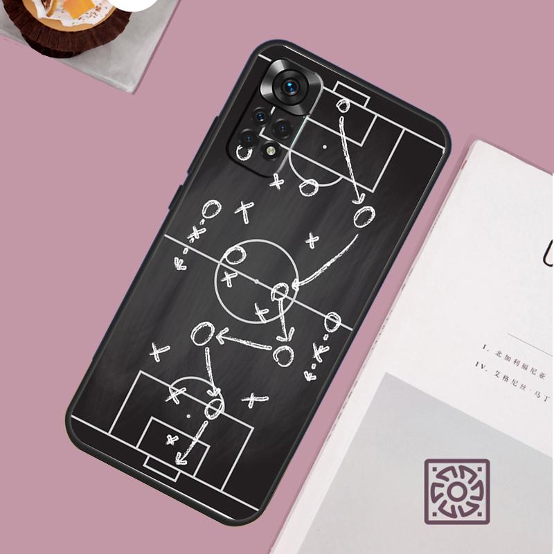 Football Soccer Tactics Time Case For Xiaomi Redmi Note 14 13 12 11 15 Pro Plus Redmi 15 13 10 10C 12C 13C 14C 15C Cover