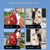 Versatile Large Capacity Solid Color Backpack for Students – Unisex Korean Style