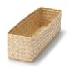 MUJI Seagrass Wickerwork Organizer Wide X 25cm Deep X 7cm 83411947 Basket, Medium/Half Rectangular, Approx. 7.5cm High,