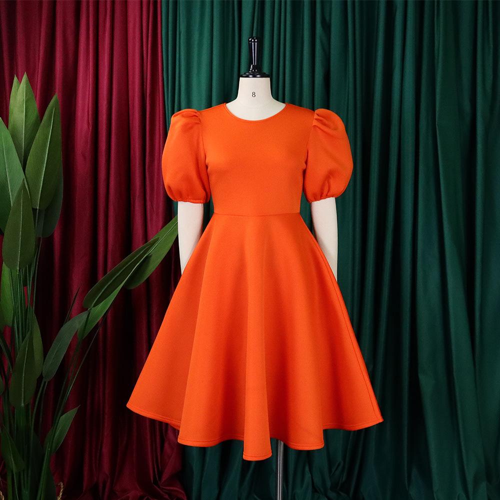 Estilo europeu e americano primavera e verão plus size roupas femininas moda temperamento vestido elegante vestido