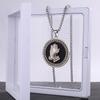 Trendy Prayer Hand Round Necklace Couple Fashion Gratitude Lucky Pendant Versatile Accessories Pendant