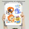 Erasable Magnetic Writing Board Aluminum Frame Wall Mounted Double Sided 30x40cm Whiteboard Dry Erases Board For Student