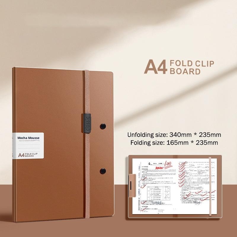 Foldable Folders A4 To A5 Folder A4 Folding Board Student Test Paper Storage Folder Organize Folder File Contract Folder