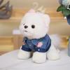 25cm Sitting Dressed Doggy Dog Toy Long Plush Cute Pomeranian Little Pet Animals Dolls Children Birthday Gift Drop Shipping