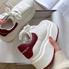 McQueen Little White Shoes Women's 2025 Spring and Autumn New Muffin Thick Sole Height Increase Small Versatile Board Shoes